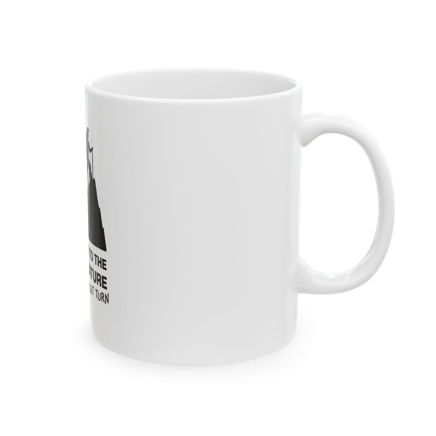 Slow Down White Ceramic Mug, (11oz, 15oz)