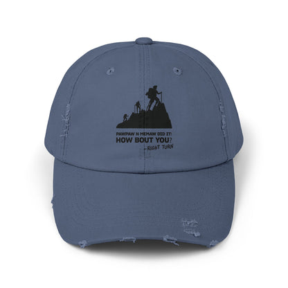 PawPaw N Memaw Did it Adult Unisex Distressed Cap