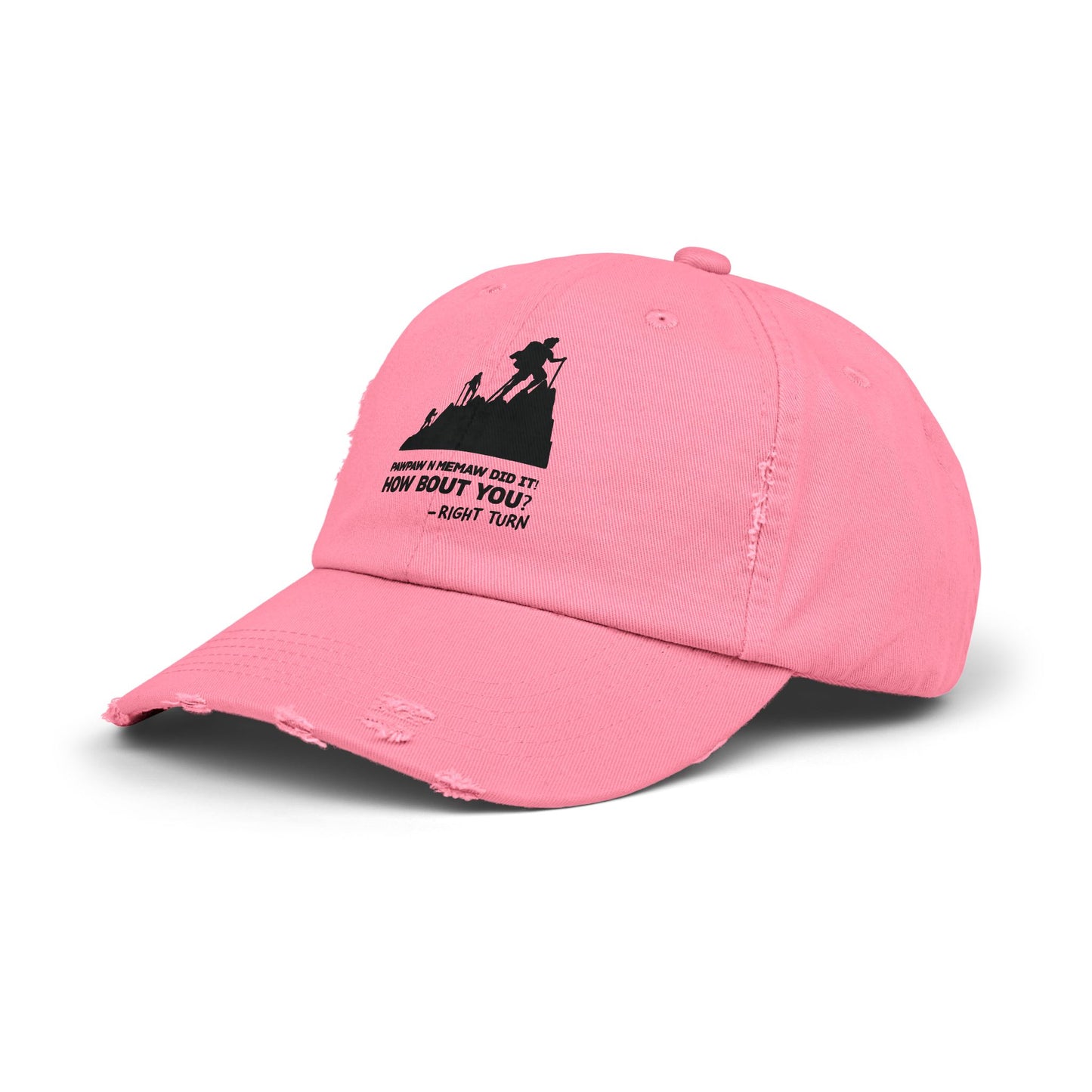 PawPaw N Memaw Did it Adult Unisex Distressed Cap