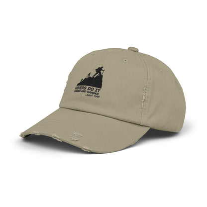Hikers Do It Adult Unisex Distressed Cap