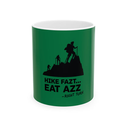 Hike Fazt Green Ceramic Mug, (11oz, 15oz)