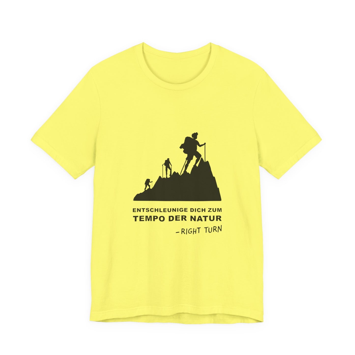 Entschleunige Dich zum Tempo der Natur Adult Unisex Jersey