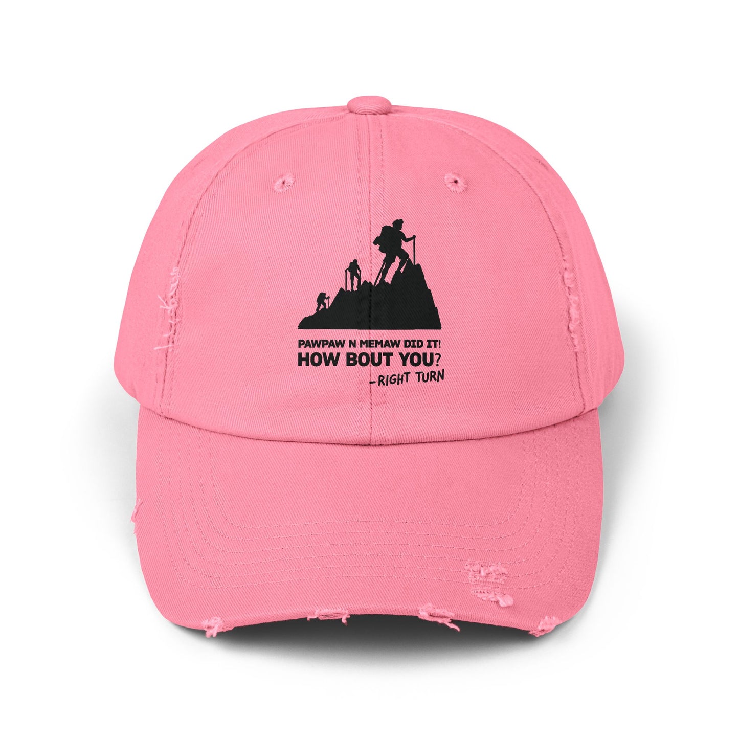 PawPaw N Memaw Did it Adult Unisex Distressed Cap