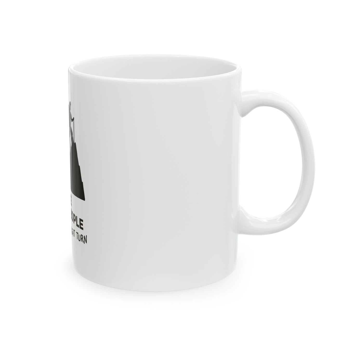 Happy Ppl White Ceramic Mug, (11oz, 15oz)