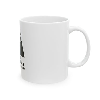 Happy Ppl White Ceramic Mug, (11oz, 15oz)