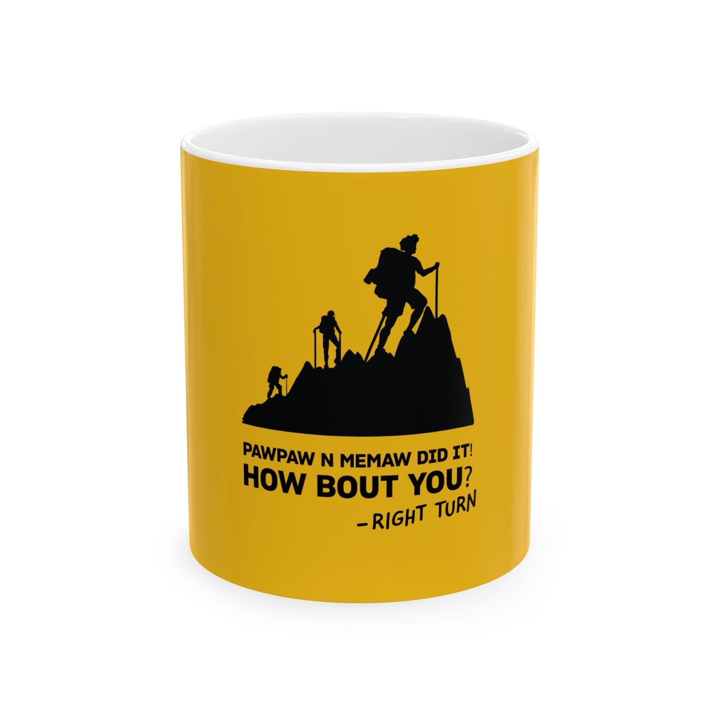 PawPaw Yellow Ceramic Mug, (11oz, 15oz)